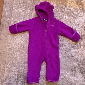 Columbia Purple Fleece One Piece with Hood